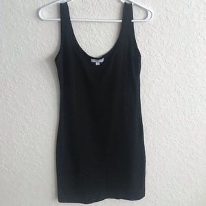 Black cotton pencil dress